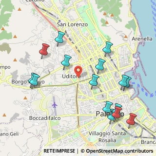 Mappa 90145 Palermo PA, Italia (2.63667)