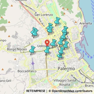 Mappa 90145 Palermo PA, Italia (1.595)
