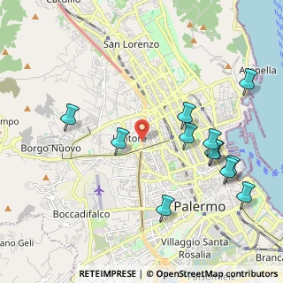 Mappa 90145 Palermo PA, Italia (2.56667)