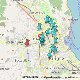 Mappa 90145 Palermo PA, Italia (1.52667)