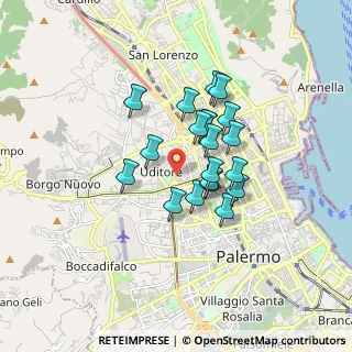 Mappa 90145 Palermo PA, Italia (1.3965)