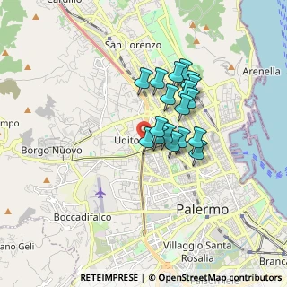 Mappa 90145 Palermo PA, Italia (1.39278)