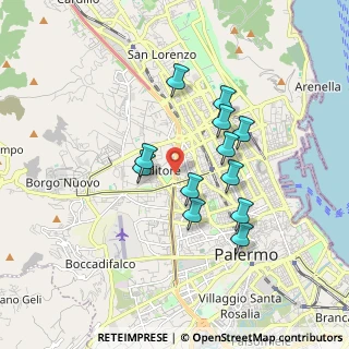 Mappa 90145 Palermo PA, Italia (1.66333)