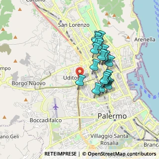 Mappa 90145 Palermo PA, Italia (1.622)