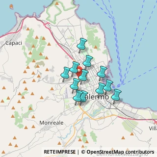 Mappa 90145 Palermo PA, Italia (2.65833)