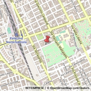 Mappa Via Damiani Almeyda, 3, 90141 Palermo, Palermo (Sicilia)