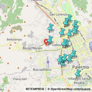 Mappa Via Giuseppe Perrotta, 90135 Palermo PA, Italia (2.56667)