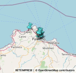 Mappa Via N. Morello, 90141 Palermo PA, Italia (6.74)