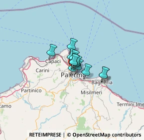 Mappa Via N. Morello, 90141 Palermo PA, Italia (5.82667)