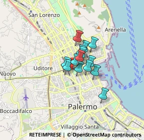 Mappa Via N. Morello, 90141 Palermo PA, Italia (0.94286)