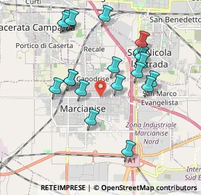 Mappa Via Fratelli Bandiera, 81025 Marcianise CE, Italia (2.027)