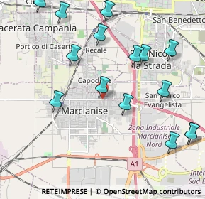 Mappa Via Fratelli Bandiera, 81025 Marcianise CE, Italia (2.59333)