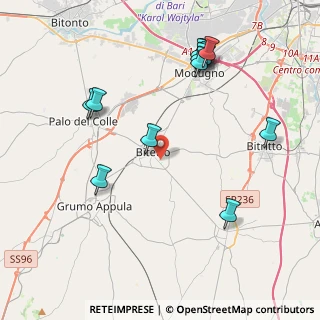 Mappa Via Carlo Alberto dalla Chiesa, 70020 Bitetto BA, Italia (4.91833)