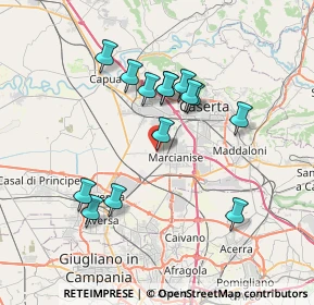 Mappa Via Milano, 81025 Marcianise CE, Italia (7.00071)