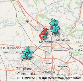 Mappa Via Milano, 81025 Marcianise CE, Italia (6.23)