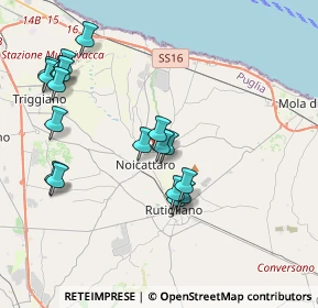 Mappa Via Padre Pio da Pietralcina, 70016 Noicattaro BA, Italia (4.35444)