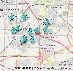 Mappa Via Giovanni Verga, 81025 Marcianise CE, Italia (1.72727)