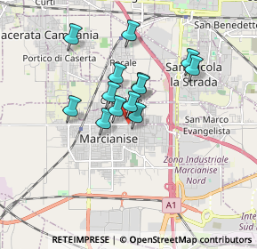 Mappa Via Raffaele Musone, 81025 Marcianise CE, Italia (1.36769)