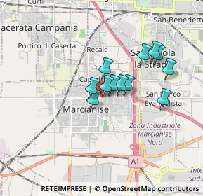 Mappa Via Raffaele Musone, 81025 Marcianise CE, Italia (1.35083)