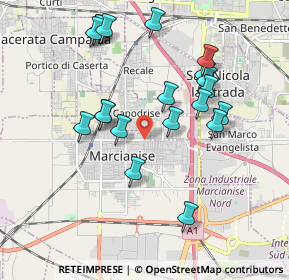Mappa Via Raffaele Musone, 81025 Marcianise CE, Italia (2.032)