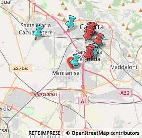 Mappa Via Raffaele Musone, 81025 Marcianise CE, Italia (3.40615)