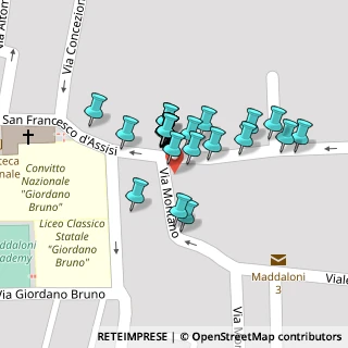 Mappa Via G. Bruno, 81024 Maddaloni CE, Italia (0.03655)