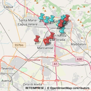Mappa Via Raffaele Musone, 81025 Capodrise CE, Italia (4.03188)