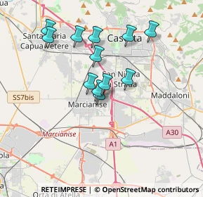 Mappa Via Raffaele Musone, 81020 Capodrise CE, Italia (3.28333)