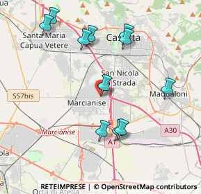 Mappa Via Raffaele Musone, 81020 Capodrise CE, Italia (4.40273)