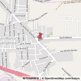 Mappa Piazza Antonio Gramsci, 16, 81020 San Marco Evangelista CE, Italia, 81020 San Marco Evangelista, Caserta (Campania)
