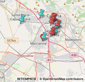 Mappa Via Guglielmo Oberdan, 81025 Marcianise CE, Italia (3.32385)