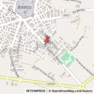 Mappa Via Alessandro Manzoni,  4, 70027 Bitetto, Bari (Puglia)