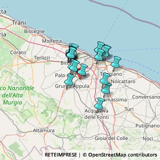 Mappa Via de Angelis Flaminio, 70020 Bitetto BA, Italia (10.4175)