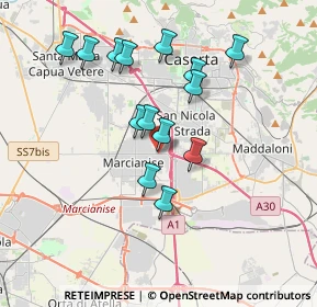 Mappa Viale Europa Loc Cantone, 81025 Marcianise CE, Italia (3.56643)