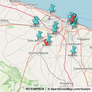 Mappa Via Madre Teresa di Calcutta, 70020 Bitetto BA, Italia (11.07)