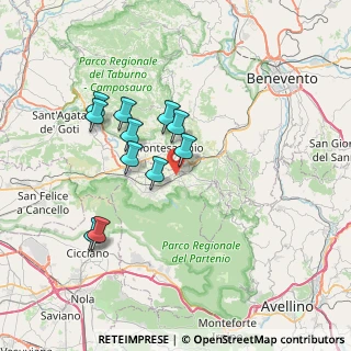 Mappa Via Alessandro Cocozza Campanile, 83018 San Martino Valle Caudina AV, Italia (6.73909)