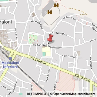 Mappa Via San Francesco D'Assisi, 9, 81024 Maddaloni, Caserta (Campania)