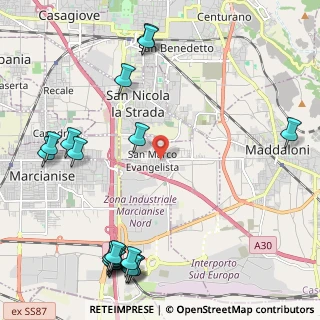 Mappa Via M. Cicala, 81020 San Marco Evangelista CE, Italia (3.238)
