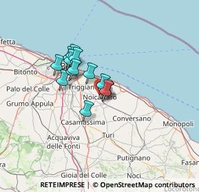 Mappa 70016 Noicattaro BA, Italia (9.25643)