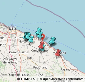 Mappa Contrada Ripagnola, 70042 Mola di Bari BA, Italia (10.18)