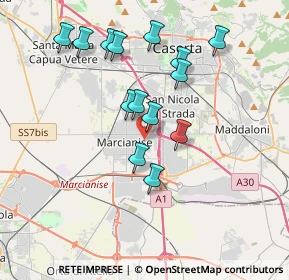 Mappa Via Francesco Durante, 81025 Marcianise CE, Italia (3.70857)