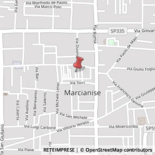 Mappa Via s. andrea 1, 81025 Marcianise, Caserta (Campania)