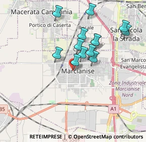 Mappa Via Taranto, 81025 Marcianise CE, Italia (1.73846)