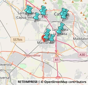 Mappa Via Taranto, 81025 Marcianise CE, Italia (4.09071)