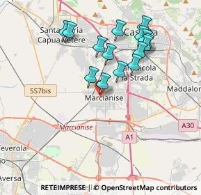 Mappa Via Taranto, 81025 Marcianise CE, Italia (3.87067)