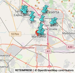 Mappa Via Taranto, 81025 Marcianise CE, Italia (3.83214)