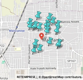 Mappa Via Taranto, 81025 Marcianise CE, Italia (0.3565)