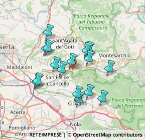 Mappa Contrada Rella, 82011 Forchia BN, Italia (6.59313)