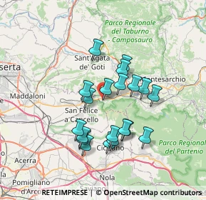 Mappa Contrada Rella, 82011 Forchia BN, Italia (6.4365)