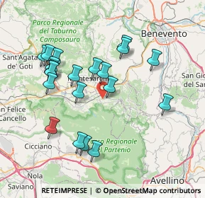Mappa 83018 San Martino Valle Caudina AV, Italia (7.9935)
